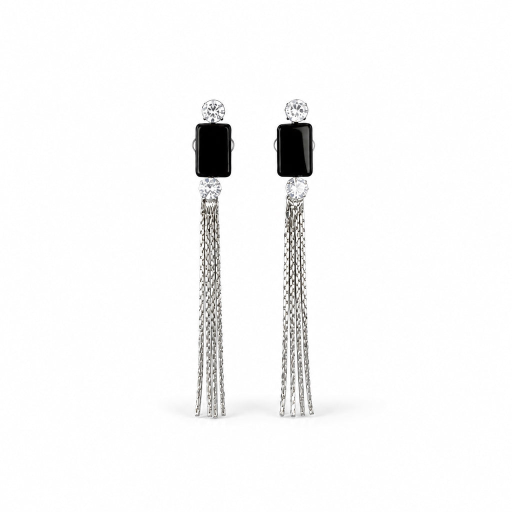 TASSEL DROP CHAIN EARRINGS