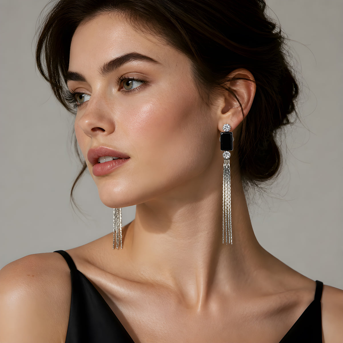TASSEL DROP CHAIN EARRINGS