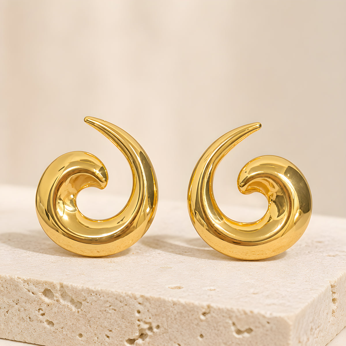 SPIRAL STUD EARRINGS