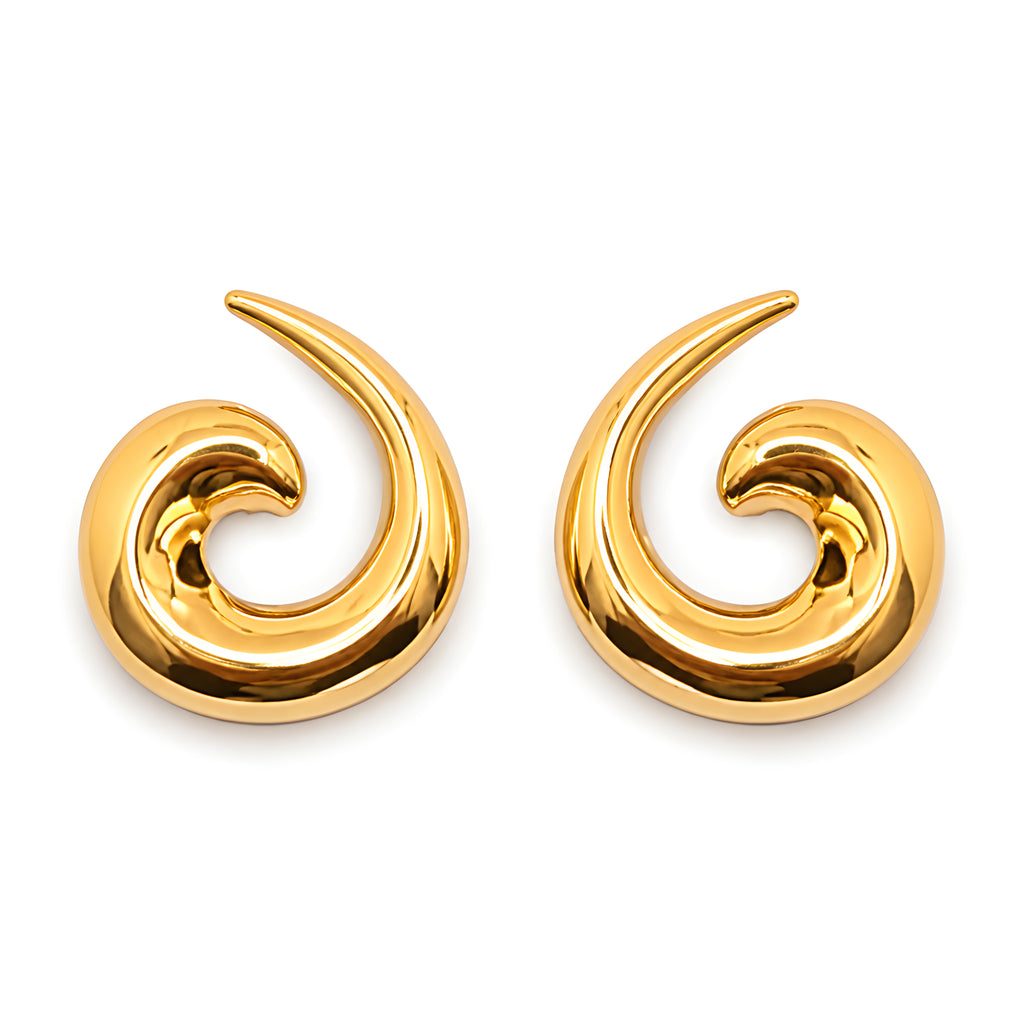 SPIRAL STUD EARRINGS
