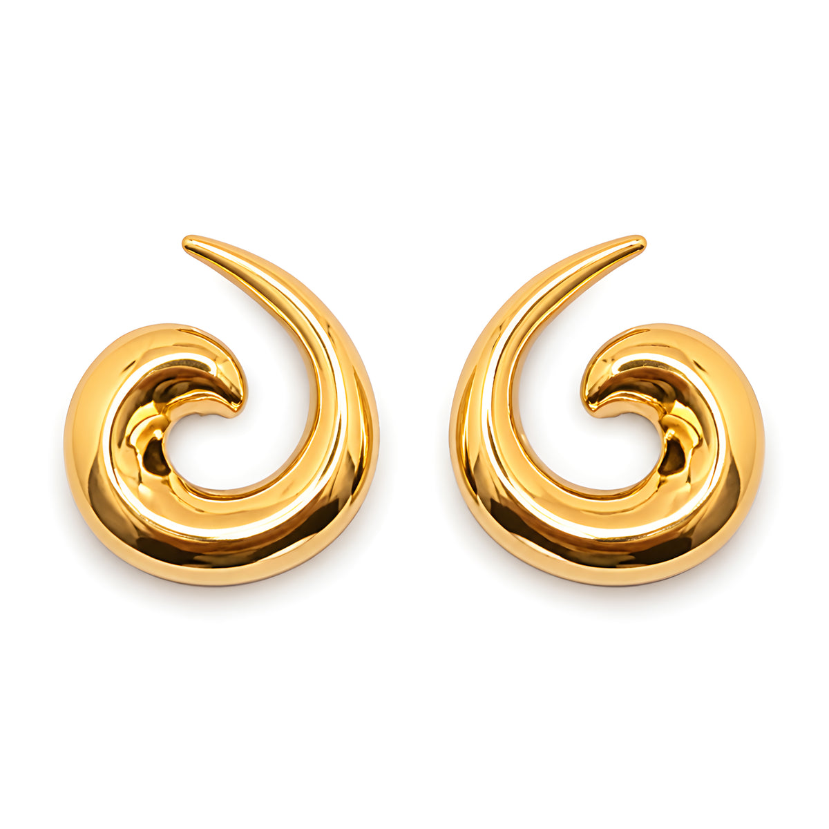 SPIRAL STUD EARRINGS