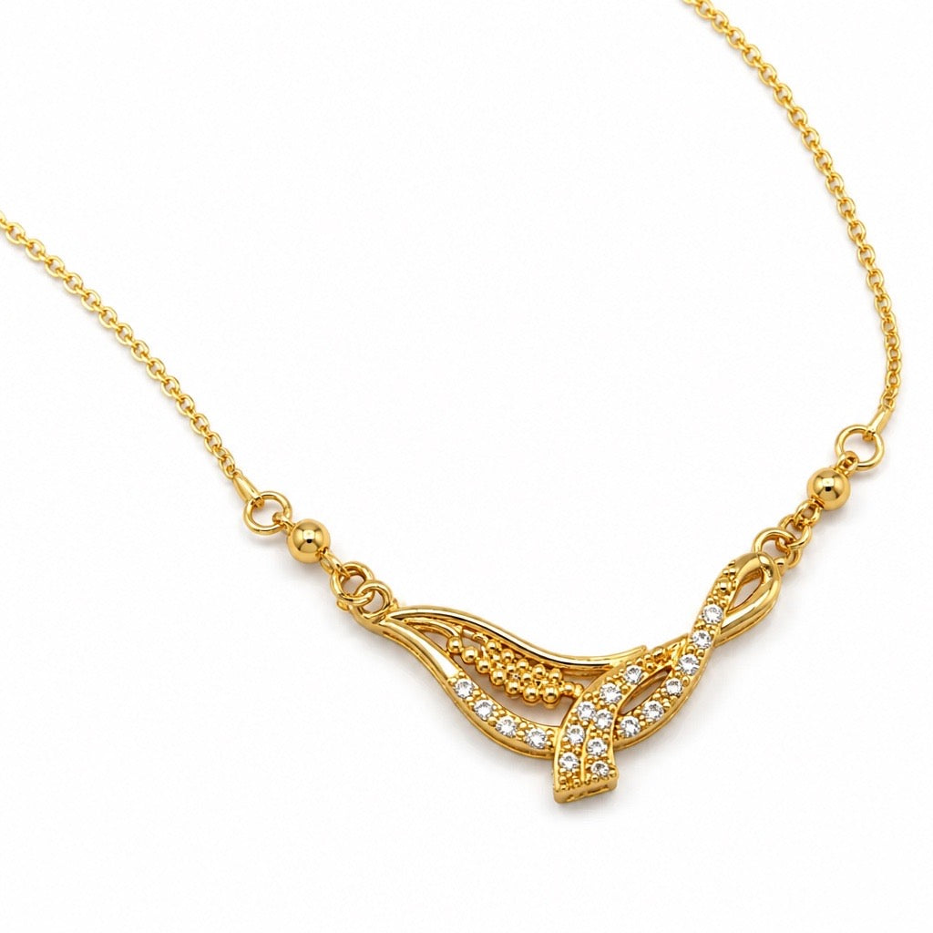 CRYSTAL INFINITY KNOT PENDANT NECKLACE